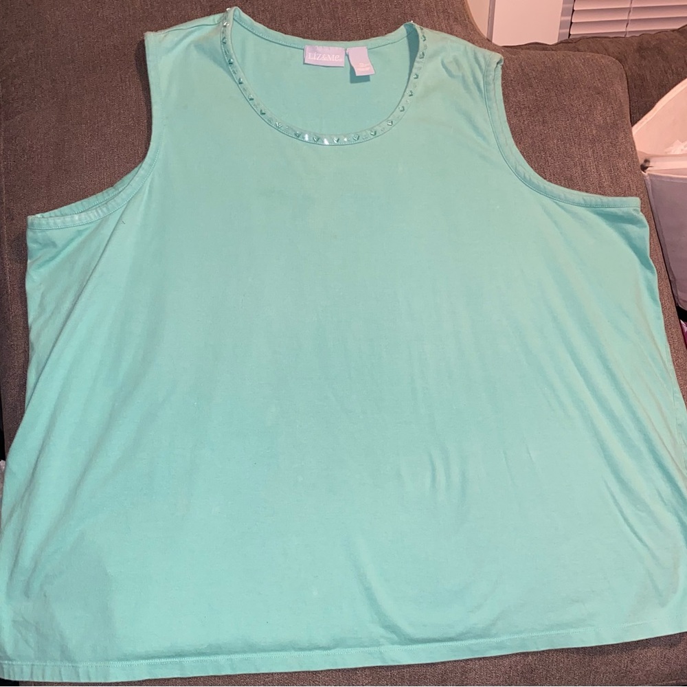 Liz & Me Mint Green Tank Top